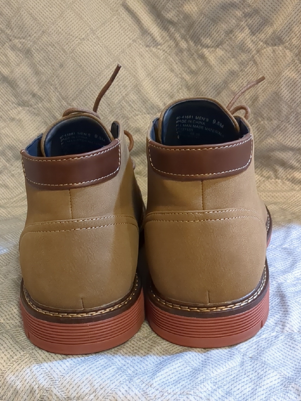 Dockers Tan Chukka Boots with Brown Accents - Picture 9 of 16